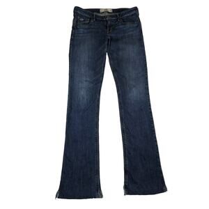 Hollister jeans 9L 8" Rise So Waist 30-32".Inseam 32.5" But Can Be Cut Fray wash